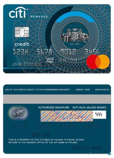Download Poland CitiBank world credit mastercard Photoshop template
